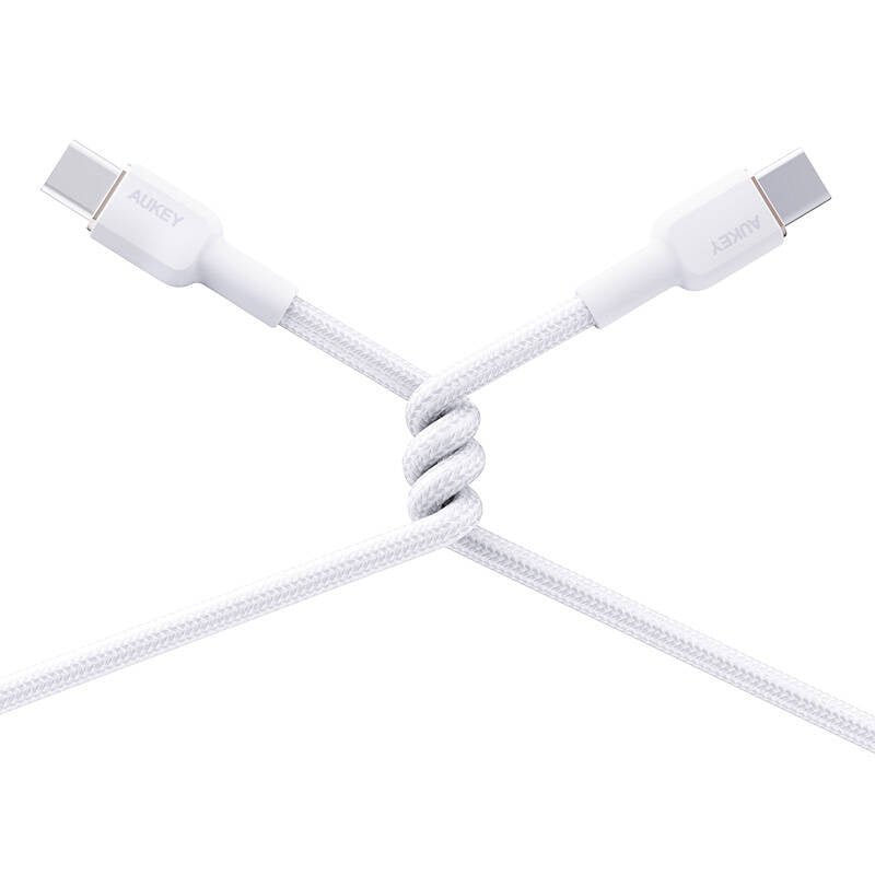 USB-C to USB-C Cable Aukey CB-NCC2, 60W, 1.8m (white) - Product Image 3