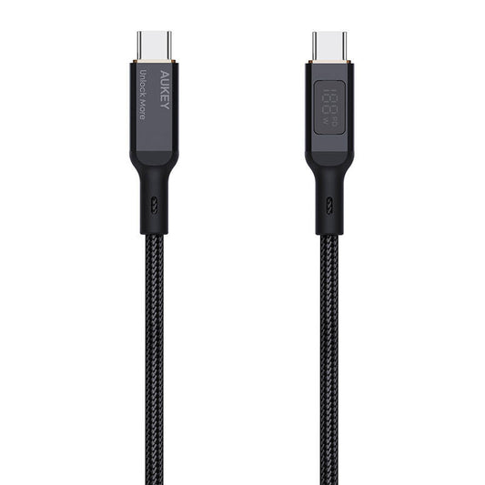 USB-C to USB-C Cable Aukey CB-MCC102, 100W, 1.8m (black) - Product Image 2