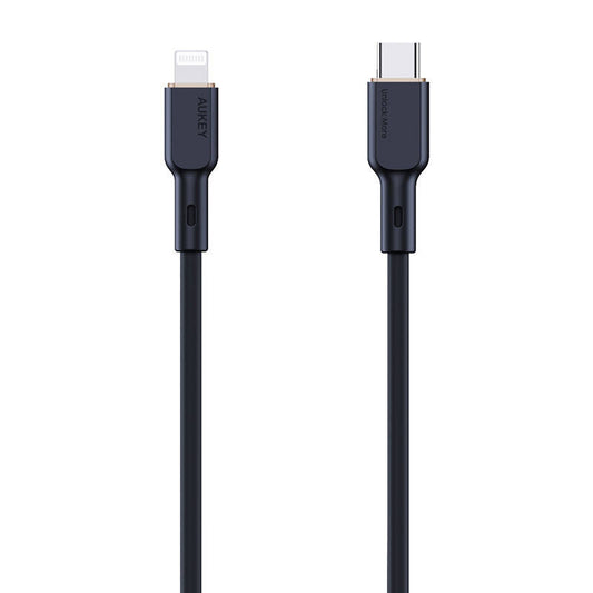 USB-C to Lightning Cable Aukey CB-SCL1, 27W, 1m (black) - Product Image 2