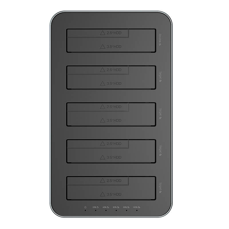 Orico docking station for 2.5" / 3.5" HDD / SSD, 5Gbps, USB-C to USB-C/A with cloning function (black) - Product Image 3
