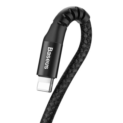 Baseus Fish Eye spring USB-A / Lightning 2A cable 1m - black