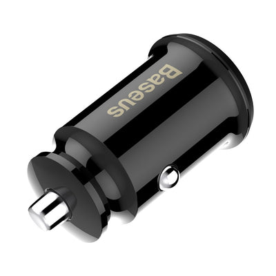 Baseus Grain Car Charger CCALL-ML01 mini charger 2x USB-A 3.1A - black