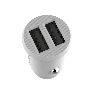 Baseus Grain Car Charger CCALL-ML02 mini charger 2x USB-A 3.1A - white