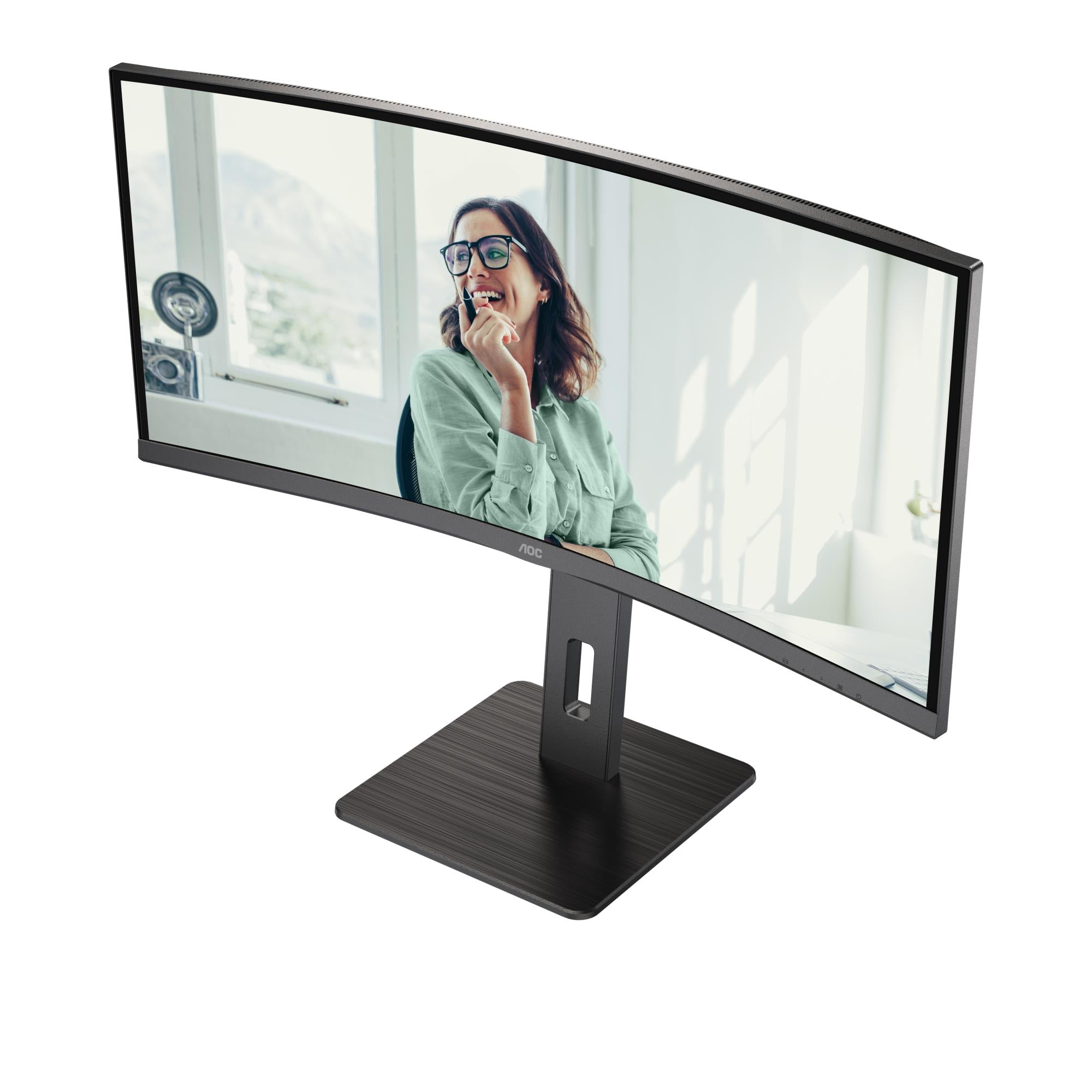LCD Monitor AOC 34 " 3440 x 1440 pixels UltraWide Quad HD Native aspect ratio 21:9 LED Curved CU34P3CV
