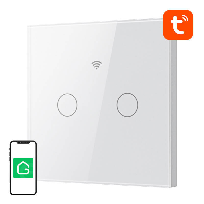 Smart Touch WiFi Light Switch Gosund SLS2 (Optional N, Dual) Tuya - Image 1
