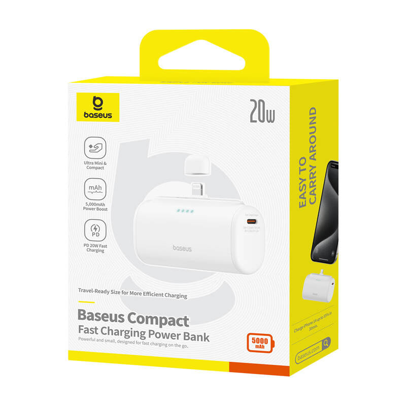 Powerbank OS-Baseus Compact IP 5000mAh 20W (white) - Product Image 6