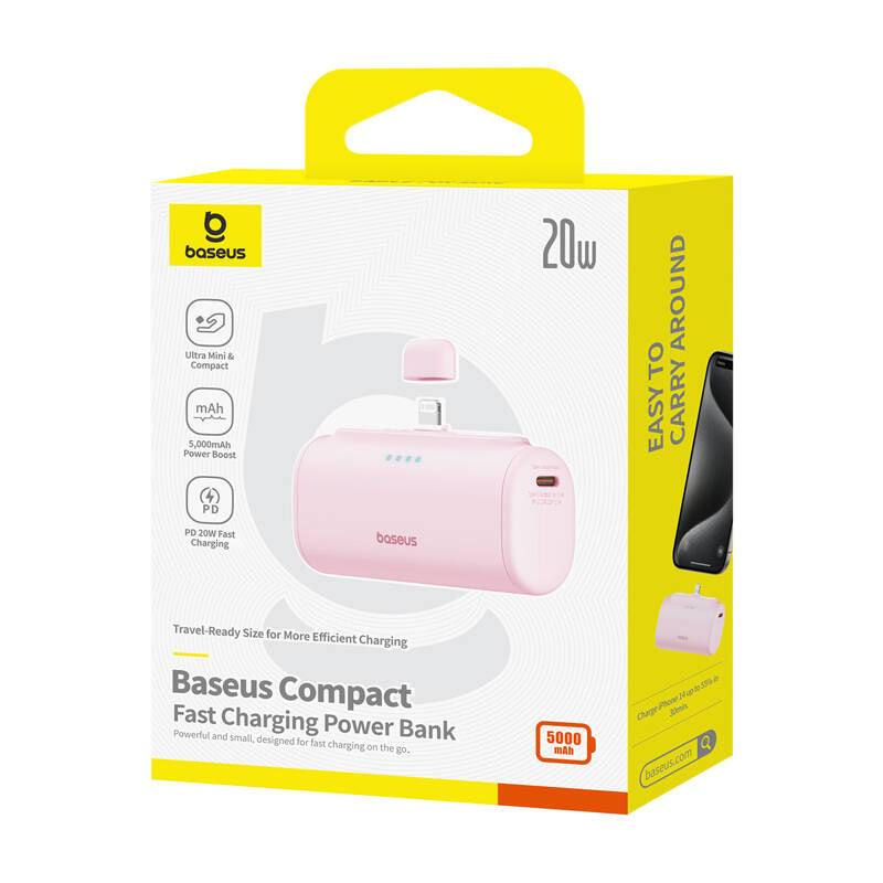 Powerbank OS-Baseus Compact IP 5000mAh 20W (pink) - Product Image 4