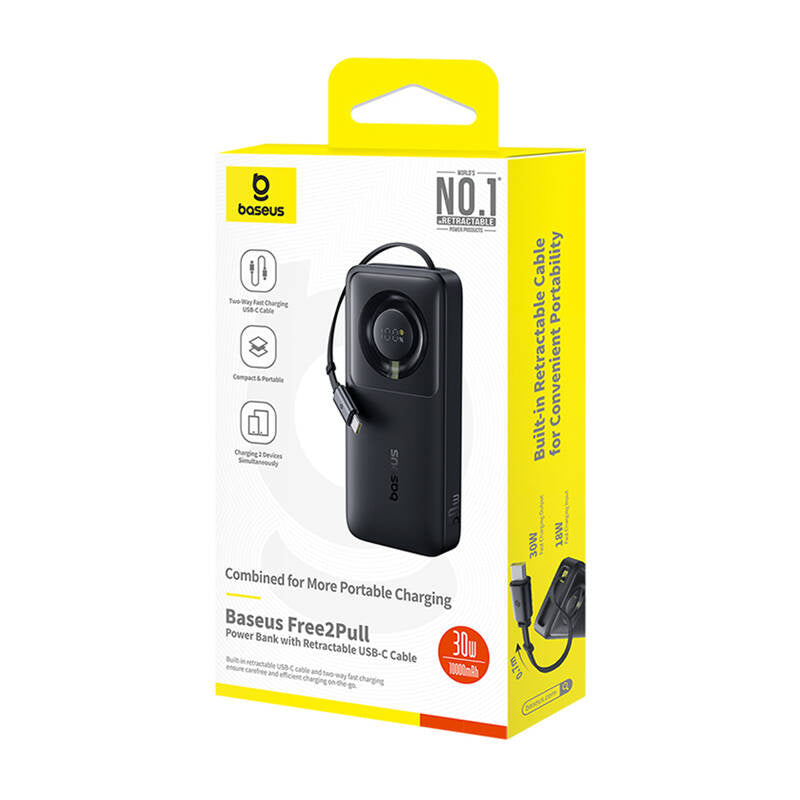 Powerbank Baseus OS Free2Pull 10000mAh 30W +cable (black) - Product Image 5