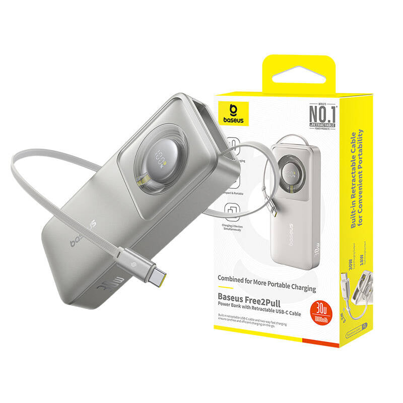 Powerbank Baseus OS Free2Pull 10000mAh 30W +cable (grey) - Product Image 5