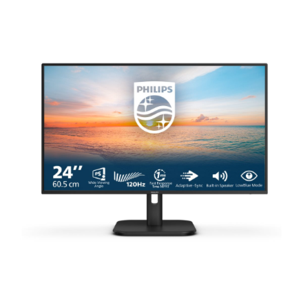 Philips | 24E1N1200A/00 | 23.8 " | IPS | 16:9 | 120 Hz | 4 ms | 1920 x 1080 pixels | 300 cd/m² | HDMI ports quantity 1 |