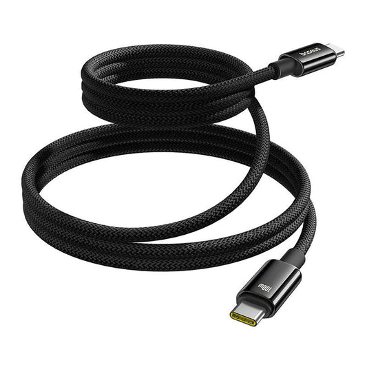 Baseus Tungsten Gold Charging Cable USB-C to USB-C 100W 1m (black) - Product Image 1