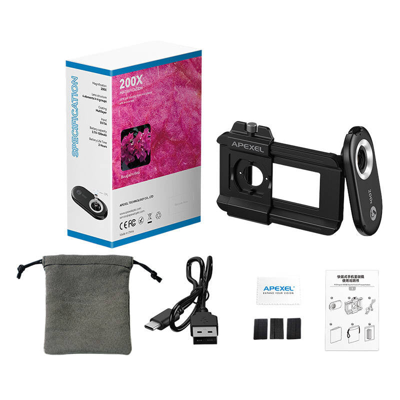 Lens for phone 200x APEXEL APL-MS200 - Product Image 4