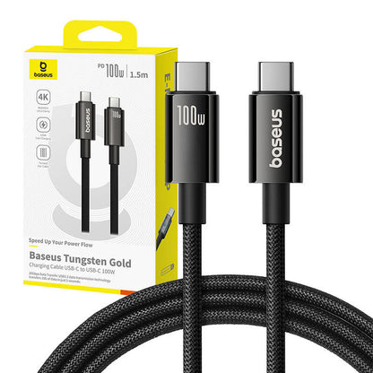 Baseus Cable USB Tungsten Gold USB-C to USB-C 100W 1,5m (black) - Product Image 9