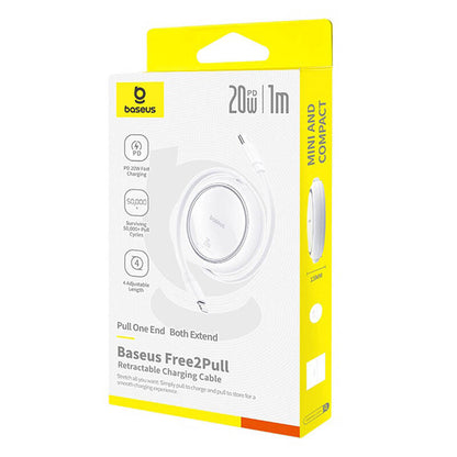 Baseus Free2Pull Cable USB-C to iP 20W (white) - Product Image 6