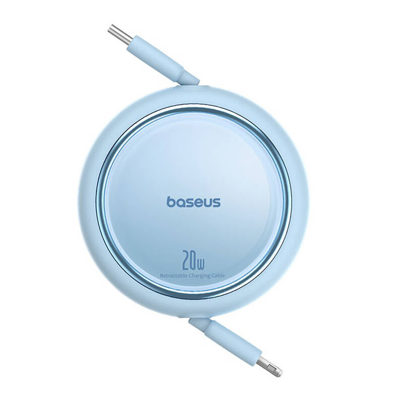 USB Cable Baseus Free2Pull USB-C to iP 20W 1m (blue) - Product Image 3