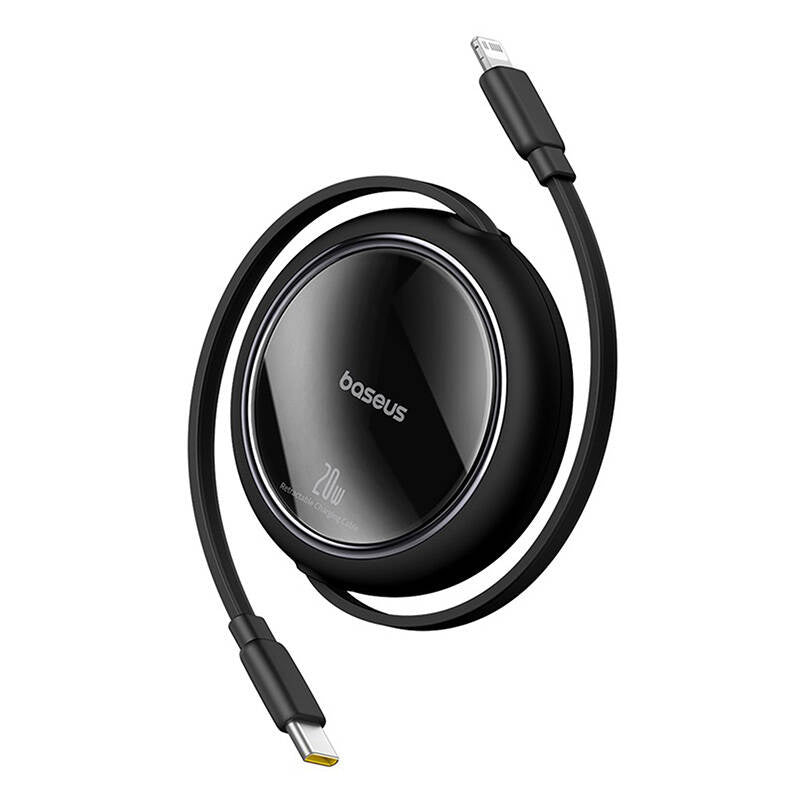 USB Cable Baseus Free2Pull USB-C to iP 20W 1m (black) - Product Image 1