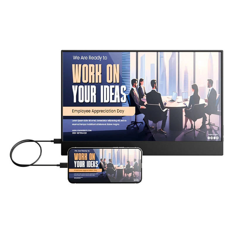 Portable Monitor Blitzwolf  PCM3-AIR USB-C HDR FHD Full HD 1080p14 inch