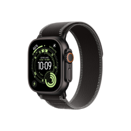 Apple 49mm Black/Charcoal Trail Loop - M/L - Black Titanium Finish | Apple