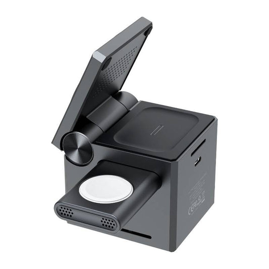 Choetech T632-F 3-in-1 15W inductive charger (black) - Product Image 2
