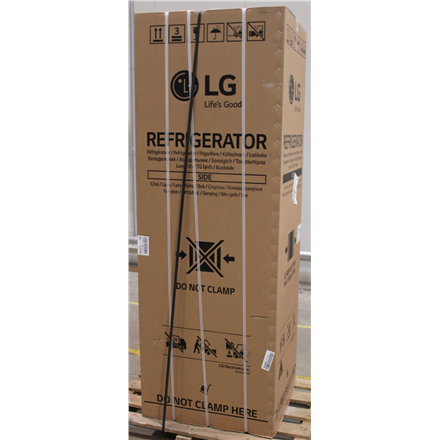 SALE OUT. LG GBBS322CPY Refrigerator, C, Free-standing, Combi, Height 2.03 m, Net fridge 262 L, Net freezer 113 L, Silve