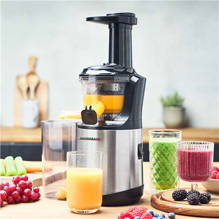 Gastroback Slow Juicer Advanced Vital | 40145 | Type Slow juicer | Stainless steel/Black | 150 W | Number of speeds 1