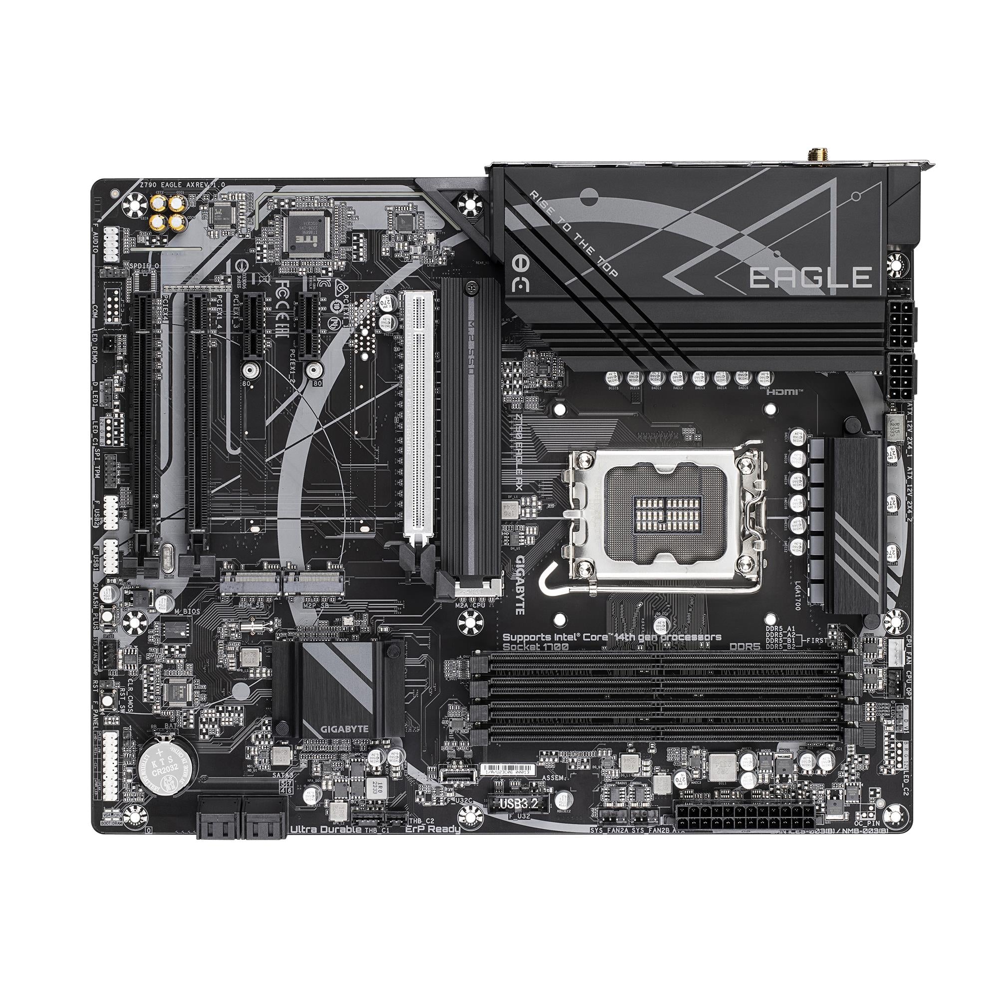 Mainboard GIGABYTE Intel Z790 LGA1700 ATX Memory DDR5 Memory slots 4 Z790EAGLEAX1.1