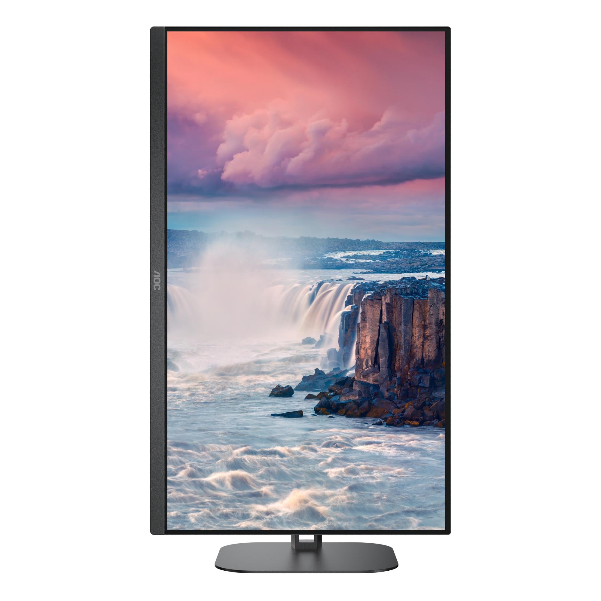 LCD Monitor AOC 27" Panel VA 2560x1440 16:9 75 Hz Matte 4 ms Speakers Swivel Pivot Height adjustable Tilt Colour Black Q27V5N/BK