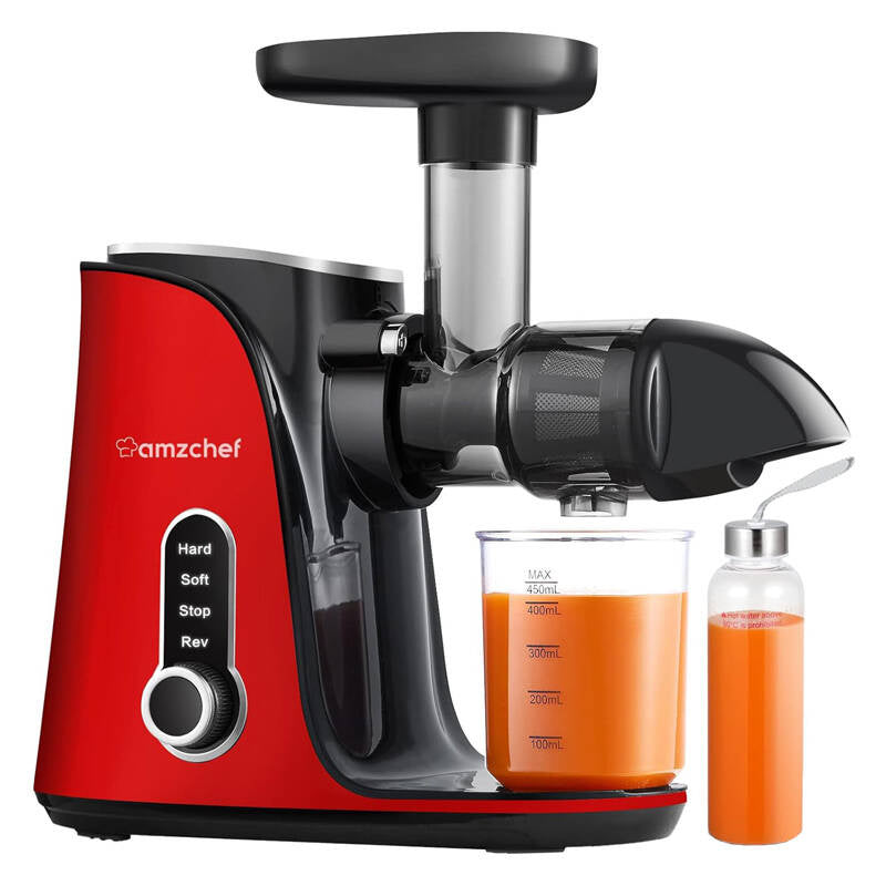 AMZCHEF GM3001-RD slow speed juicer (red) - Product Image 1