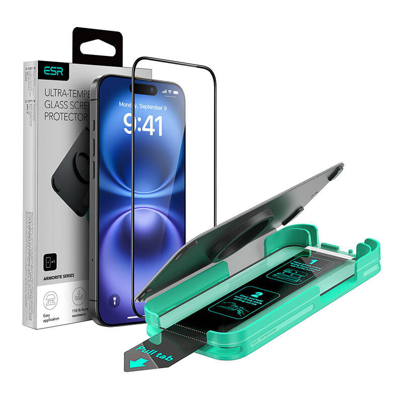 Protective glass for iPhone 16 Plus ESR Armorite - Product Image 2