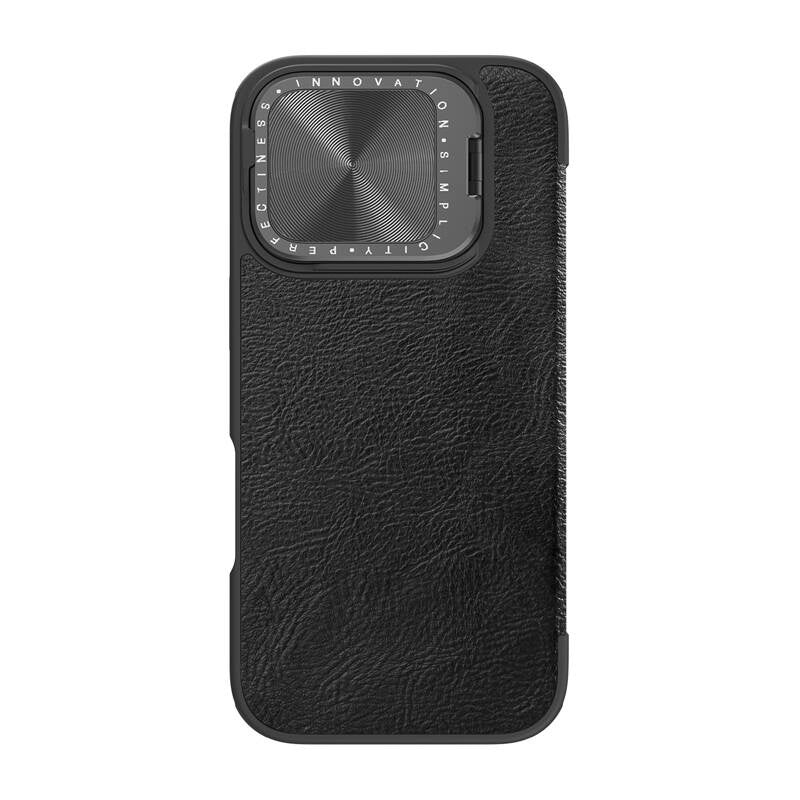 Nillkin Qin Prop Leather iPhone 16 Case (black) - Product Image 2