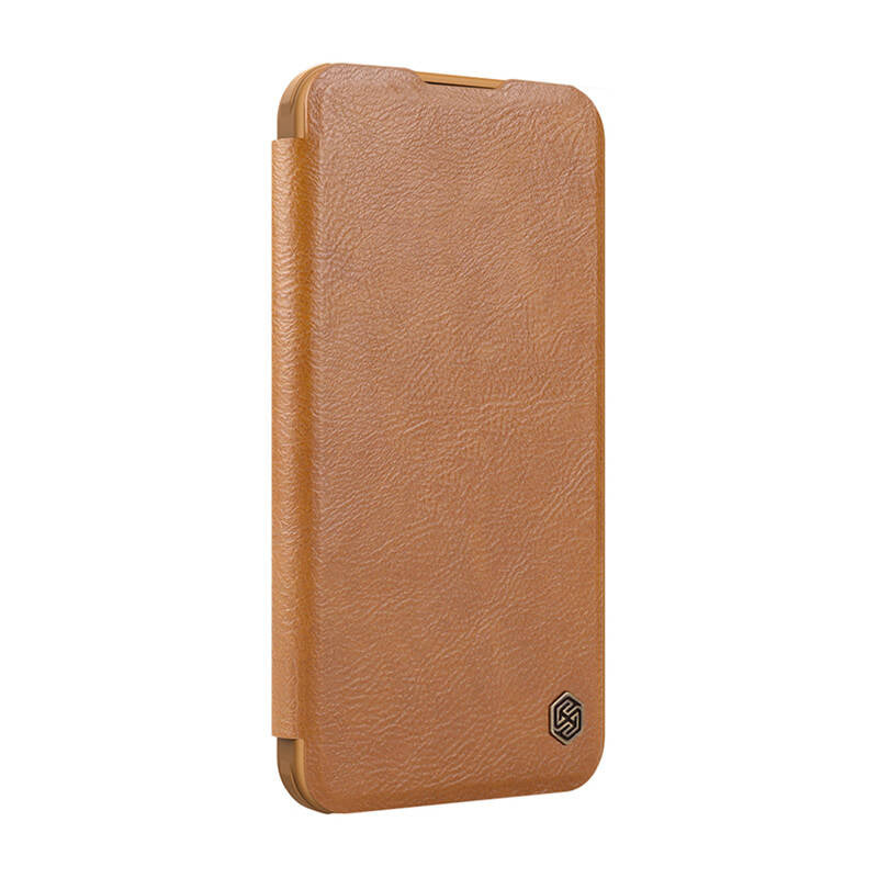 Etui Nillkin Qin Prop Leather iPhone 16 (brązowy) - Product Image 1