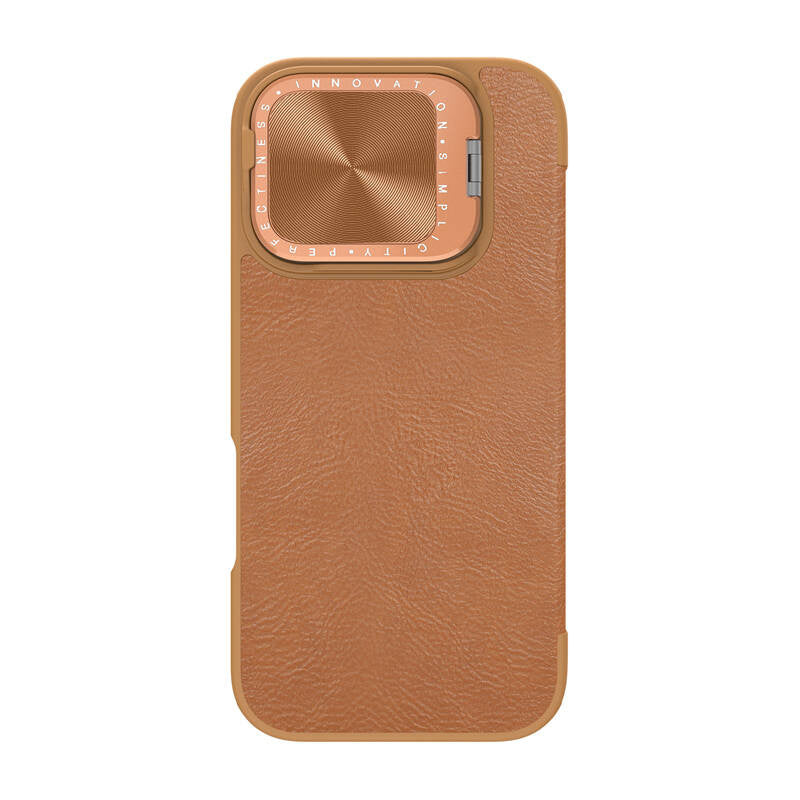 Etui Nillkin Qin Prop Leather iPhone 16 (brązowy) - Product Image 2