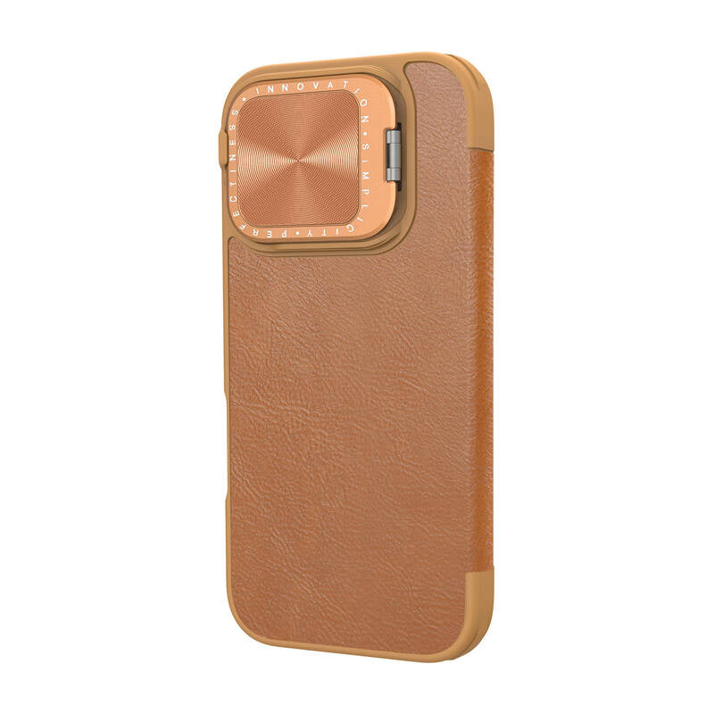 Etui Nillkin Qin Prop Leather iPhone 16 (brązowy) - Product Image 3