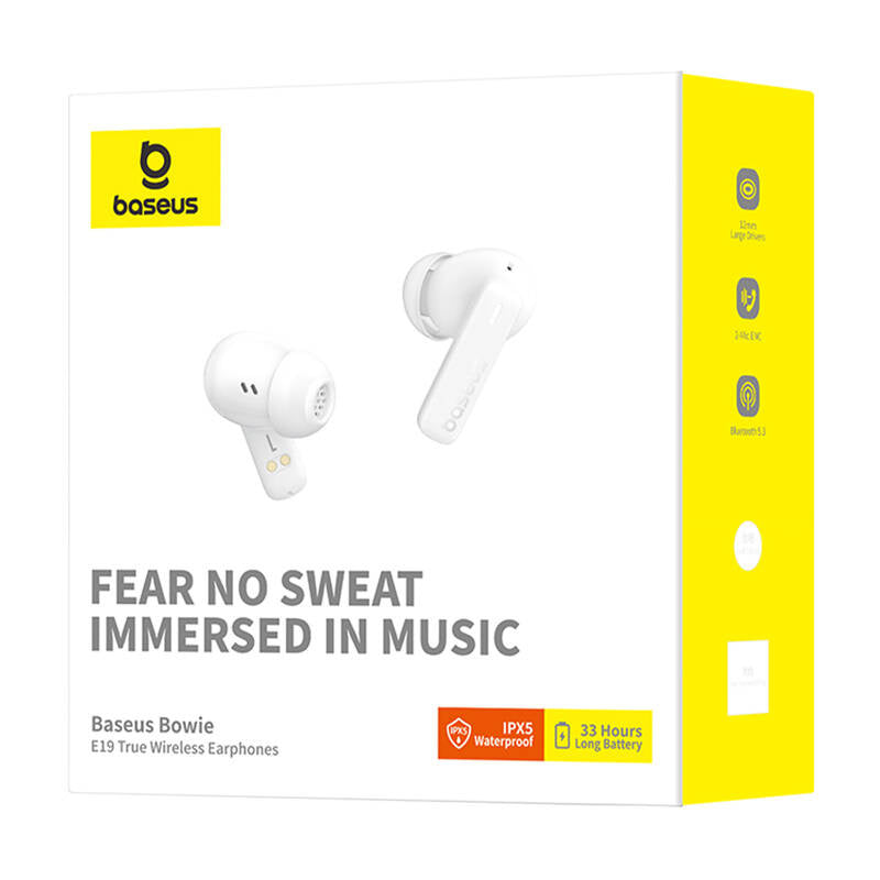 TWS Baseus Bowie E19 Headphones (white) - Product Image 8