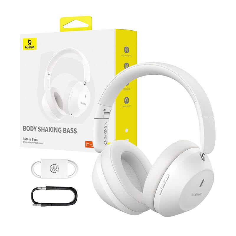 Baseus Bass 30 Max Wireless Headphones (white) - Product Image 9