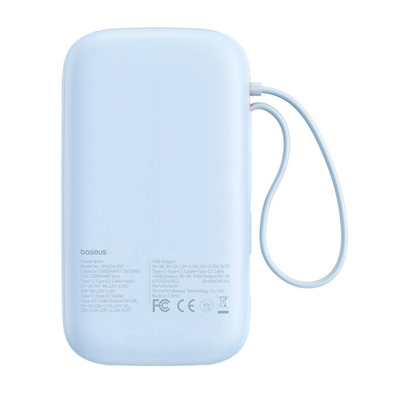 Powerbank Baseus QPow2 20000mAh 30W 2xUSB-C (blue) - Product Image 6