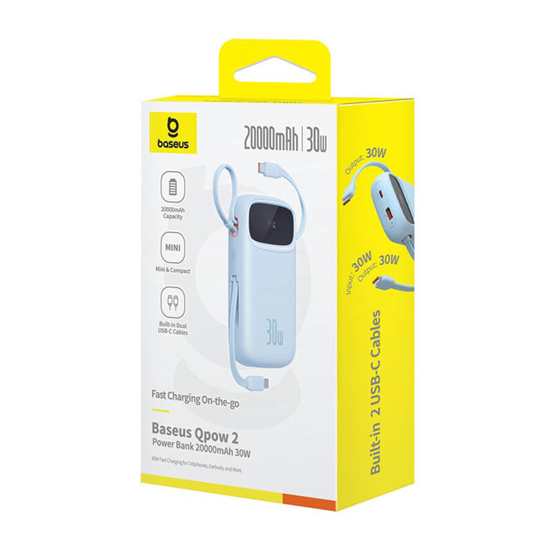 Powerbank Baseus QPow2 20000mAh 30W 2xUSB-C (blue) - Product Image 7