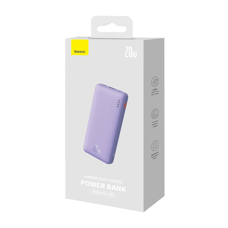 Baseus Airpow 10000mAh 20W Powerbank (purple) - Product Image 8