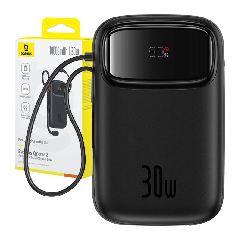 Powerbank Baseus QPow 2 10000mAh 30W 2xUSB-C (black) - Product Image 9