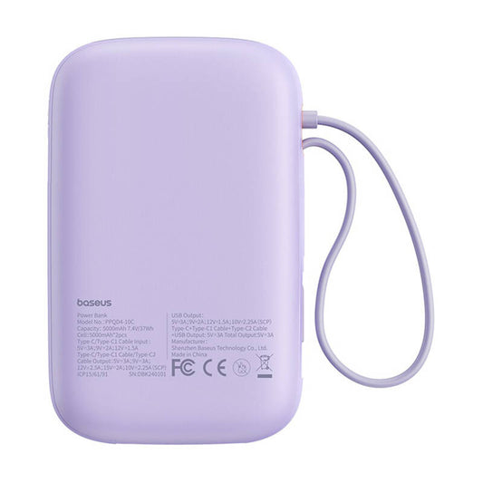 Baseus QPow 2 10000mAh 30W 2xUSB-C powerbank (purple) - Product Image 2