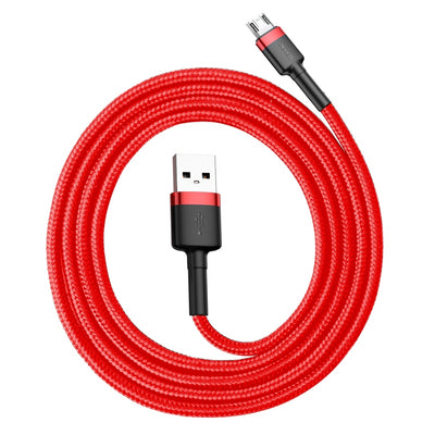 Baseus Cafule Cable CAMKLF-B09 USB-A / micro USB 2.4A 1 m - red