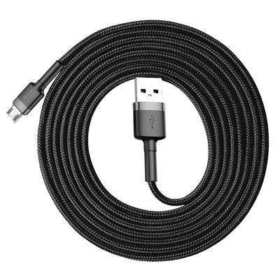 Baseus Cafule Cable CAMKLF-CG1 USB-A / micro USB 1.5A 2 m - black-gray