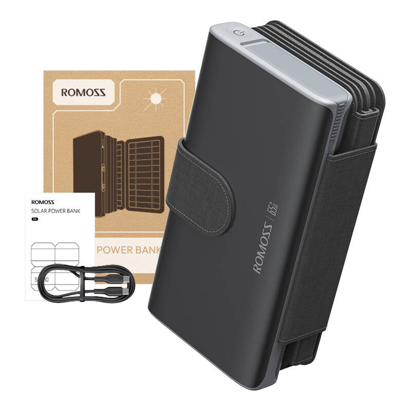 ROMOSS Solar Powerbank 30000mAh 65W Black - Product Image 7