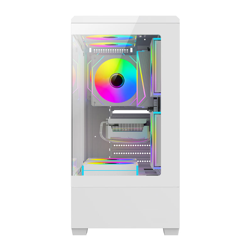 DarkFlash C365 computer case (white) + 5 fans - Image 4