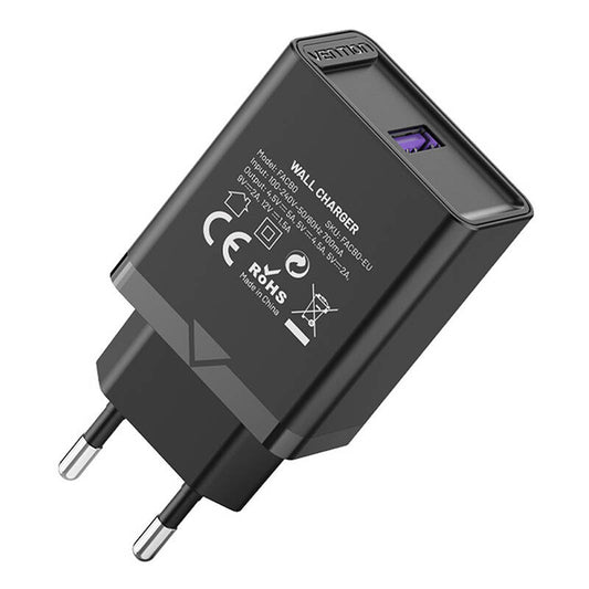 Vention FACB0-EU USB-Ladegerät 22,5 W (schwarz)