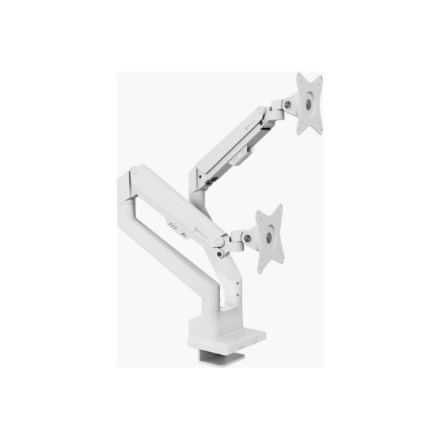 Arozzi Desk Mount | Neo Duo - Gas Spring Monitor Arm AZ-ALZARE-NEO-DUO-WT | Tilt, Swivel, Rotation | Maximum weight (cap