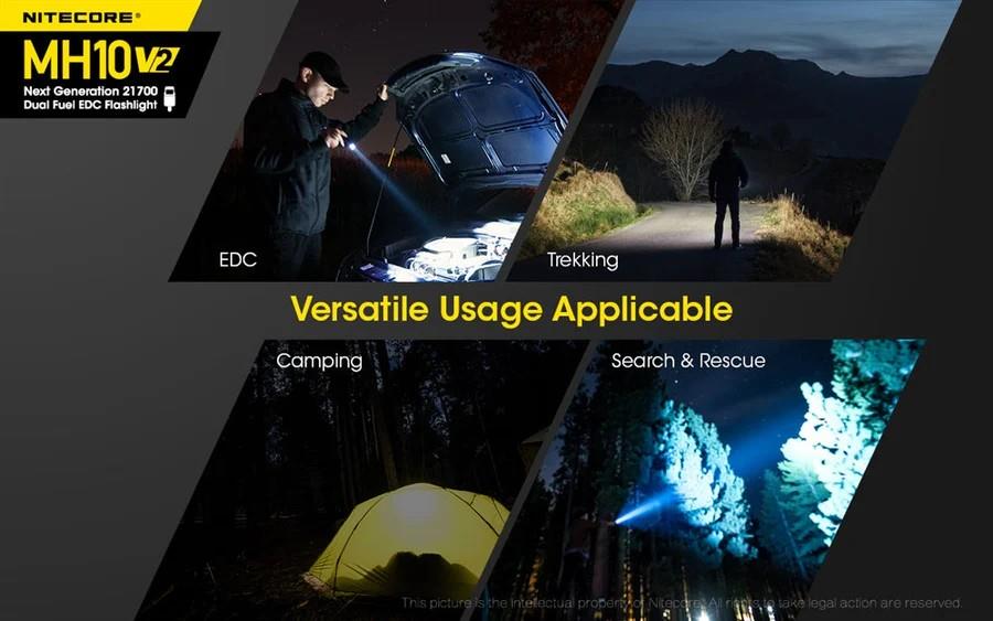 FLASHLIGHT MH SERIES/1200 LUMENS MH10 V2 NITECORE