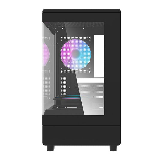 Darkflash DB330M Computergehäuse + 3 aRGB-Lüfter (schwarz)