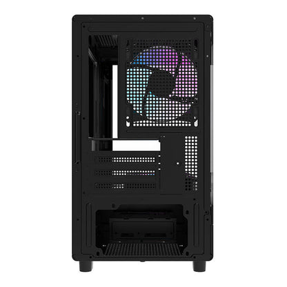 Darkflash DB330M Computergehäuse + 3 aRGB-Lüfter (schwarz)