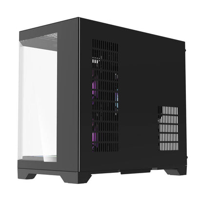 Darflash FT418 Computergehäuse + 6 aRGB-Lüfter (schwarz)